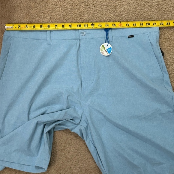 NWT Travis Mathew Men’s Size 42 Prestige Mediterranean Blue Performance Shorts - Picture 13 of 13